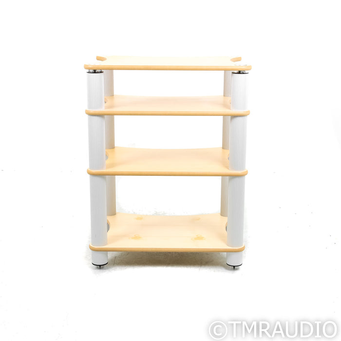Solid Tech Radius Solo 4 Shelf Stand; Top-Shelf Suspension; Birch