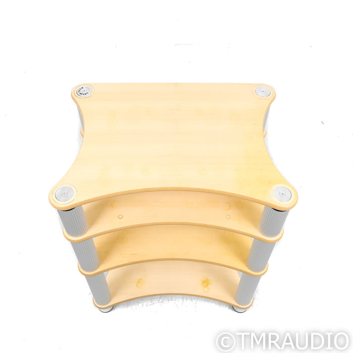 Solid Tech Radius Solo 4 Shelf Stand; Top-Shelf Suspension; Birch