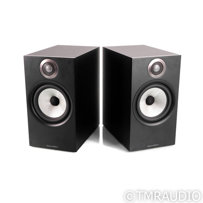 Bowers & Wilkins 606 Bookshelf Speakers; Black Pair (No Grills)