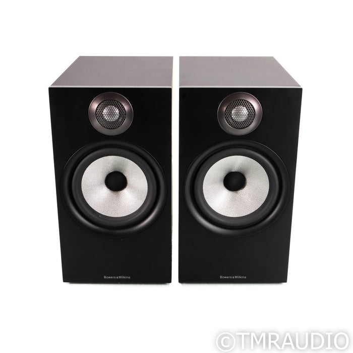 Bowers & Wilkins 606 Bookshelf Speakers; Black Pair (No Grills)