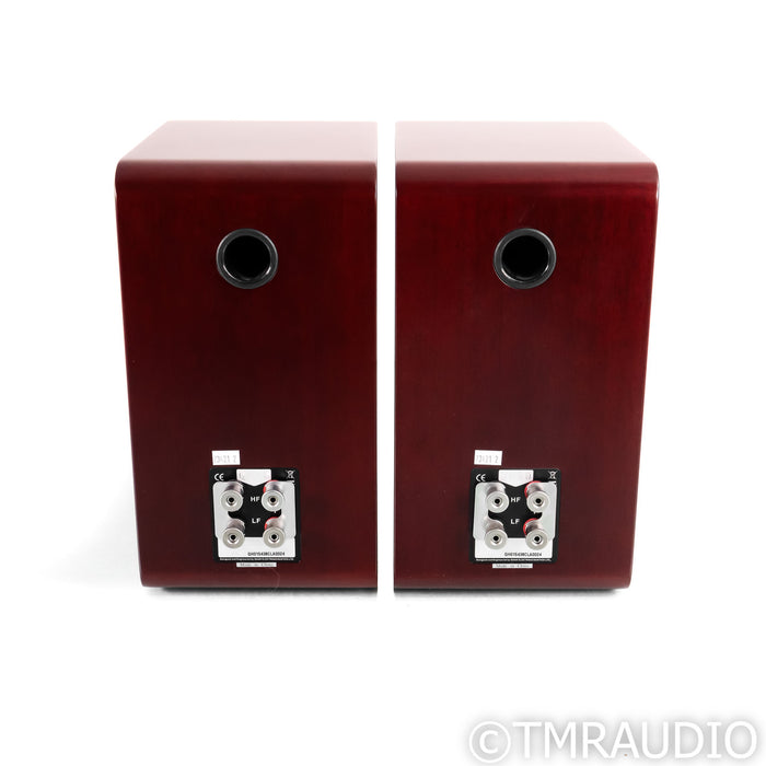 Quad S-2 Bookshelf Speakers; Sapele Mahogany Pair (No Grills)