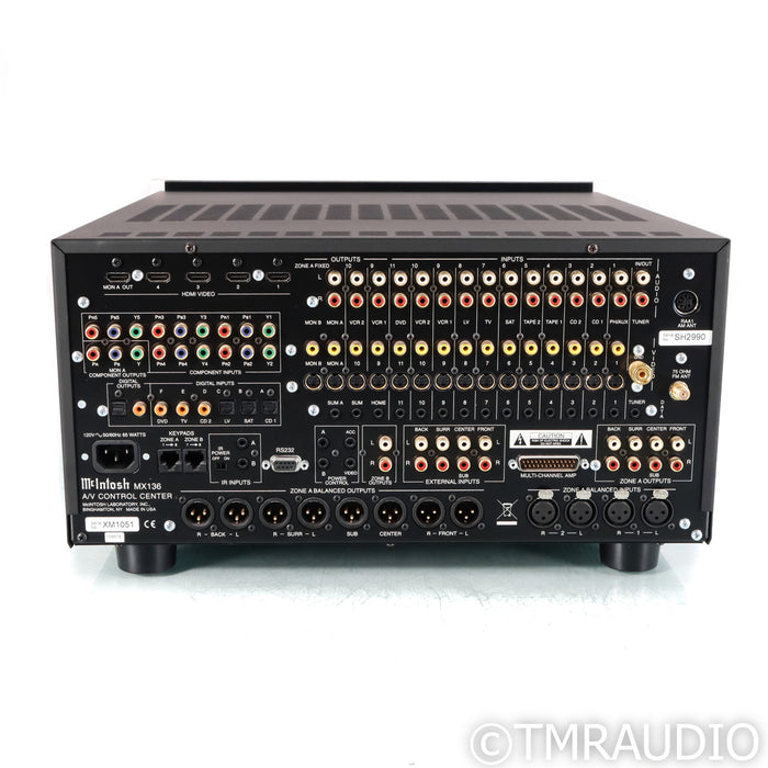 McIntosh MX136 7.1 Channel Home Theater Processor; AS-IS (No HDMI Output)