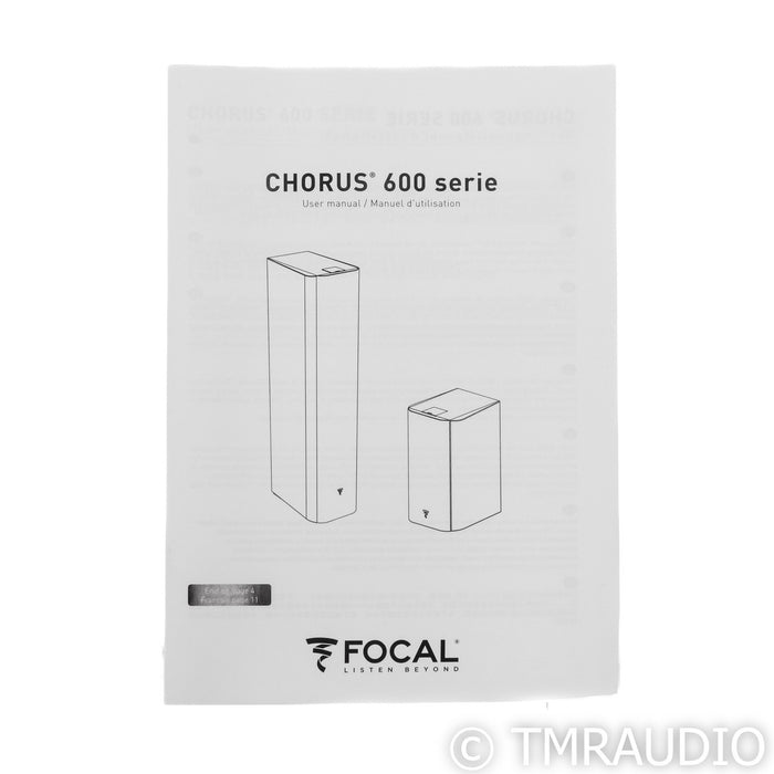 Focal Chorus 615 Floorstanding Speakers; Black Pair