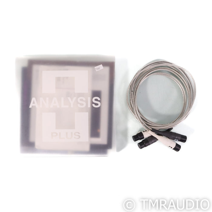Analysis Plus Silver Apex XLR Cables; 2m Pair Balanced Interconnects
