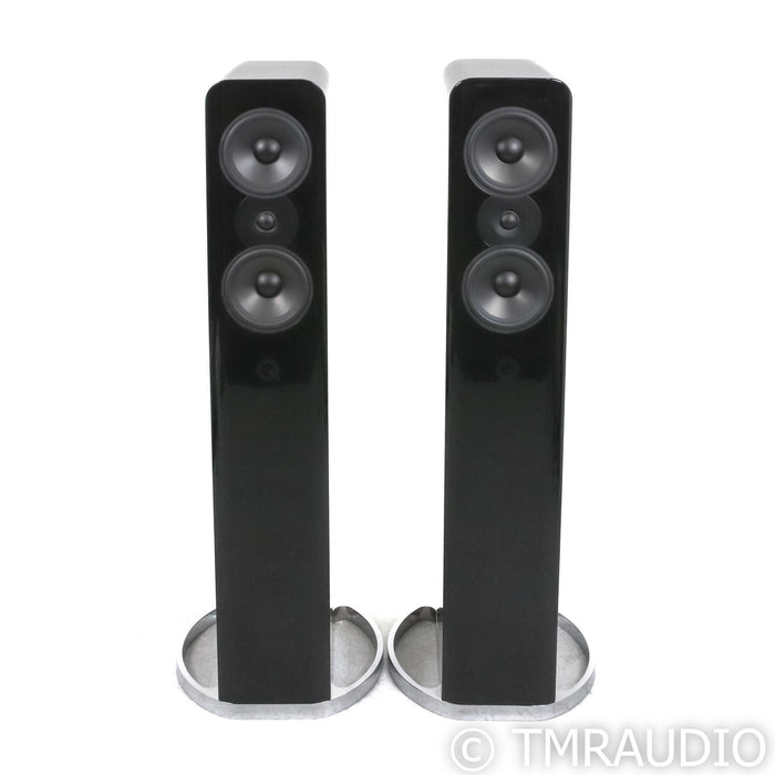 Q Acoustics Concept 500 Floorstanding Speakers; Black & Rosewood Pair (Open Box)