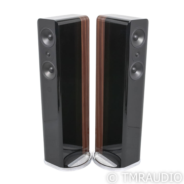 Q Acoustics Concept 500 Floorstanding Speakers; Black & Rosewood Pair (Open Box)