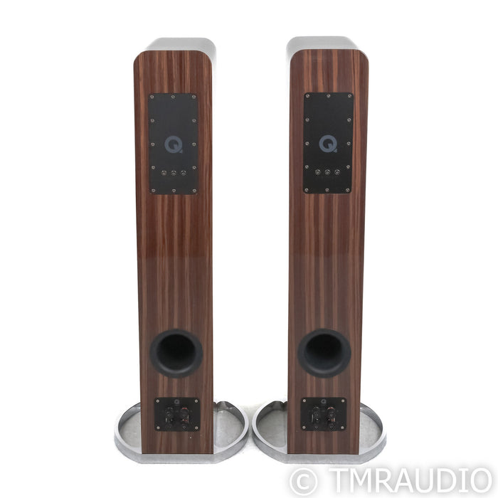 Q Acoustics Concept 500 Floorstanding Speakers; Black & Rosewood Pair (Open Box)