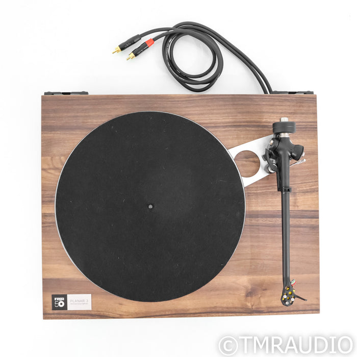 Rega Planar 3 50th Anniversary Belt Drive Turntable; Walnut; Exact 2 MM