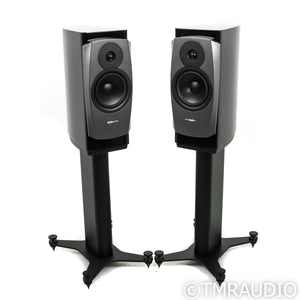 Dynaudio Confidence 20 Bookshelf Speakers; Midnight Blue Pair with Stands