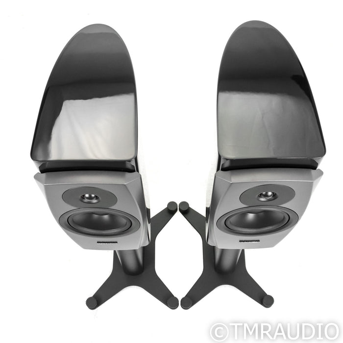 Dynaudio Confidence 20 Bookshelf Speakers; Midnight Blue Pair with Stands