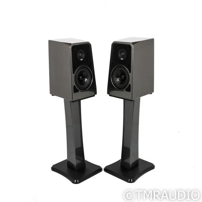 Wilson Audio TuneTot Bookshelf Speakers; Galaxy Gray Pair w/ Stands & ISOBases