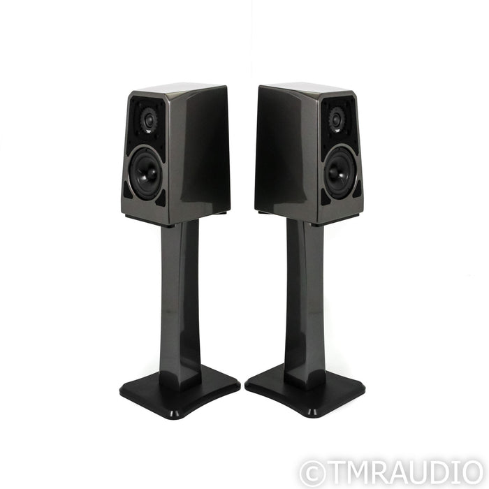 Wilson Audio TuneTot Bookshelf Speakers; Galaxy Gray Pair w/ Stands & ISOBases