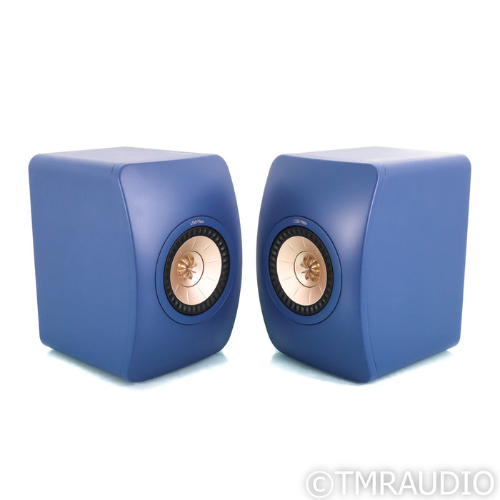 KEF LS50 Meta Bookshelf Speakers; Royal Blue Pair