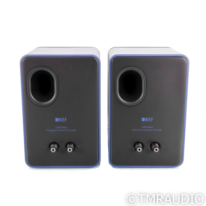 KEF LS50 Meta Bookshelf Speakers; Royal Blue Pair