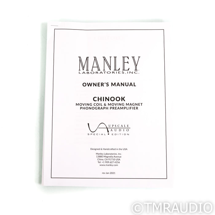 Manley Laboratories Chinook SE MkII Tube MM & MC Phono Preamplifier