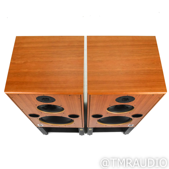 Harbeth 40.3 XD Floorstanding Speakers; Cherry Pair w/ Ton Trager Stands