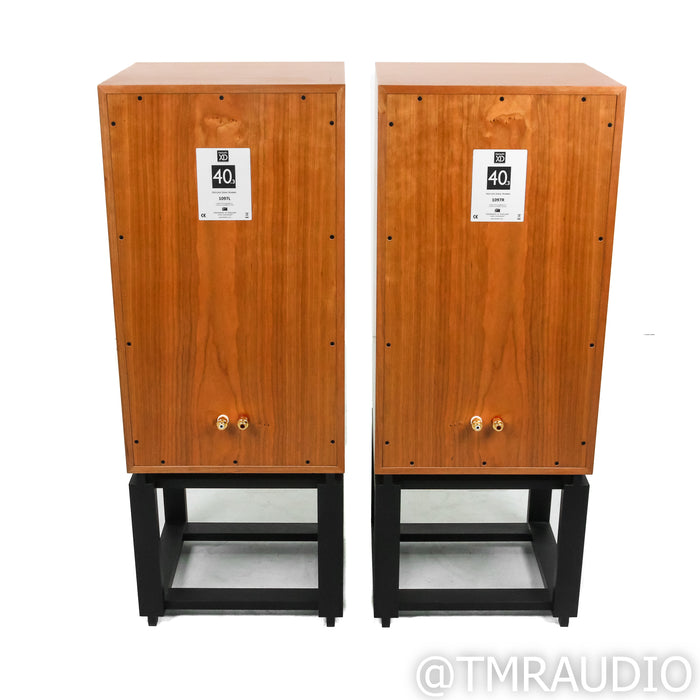 Harbeth 40.3 XD Floorstanding Speakers; Cherry Pair w/ Ton Trager Stands