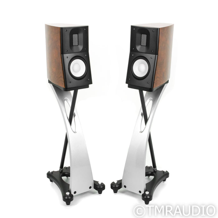 Raidho Acoustics C1.1 Bookshelf Speakers; Walnut Pair w/ Stands