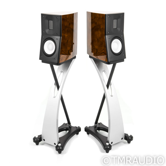 Raidho Acoustics C1.1 Bookshelf Speakers; Walnut Pair w/ Stands