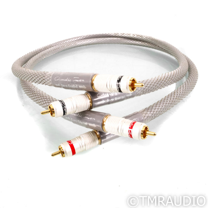 Acoustic Zen Silver Reference II RCA Cables; 1m Pair Interconnects
