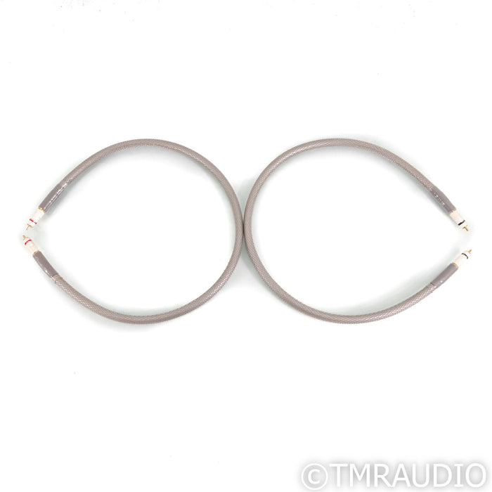 Acoustic Zen Silver Reference II RCA Cables; 1m Pair Interconnects