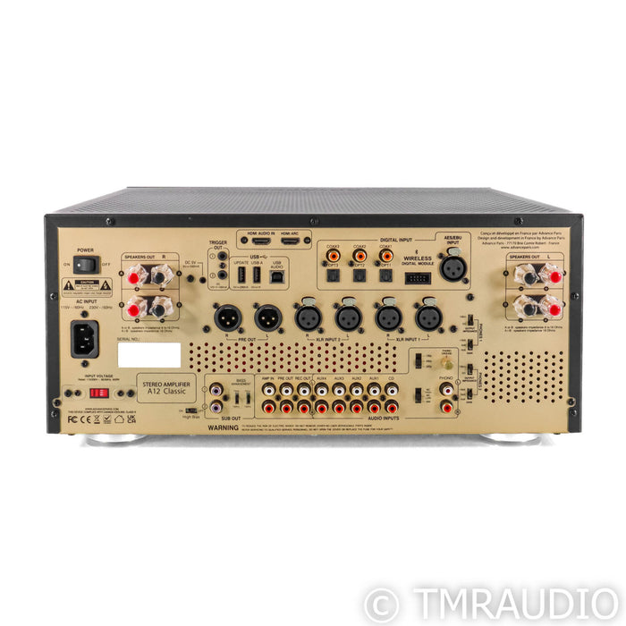 Advance Paris A12 Classic Stereo Tube Hybrid Integrated Amplifier; MM & MC Phono