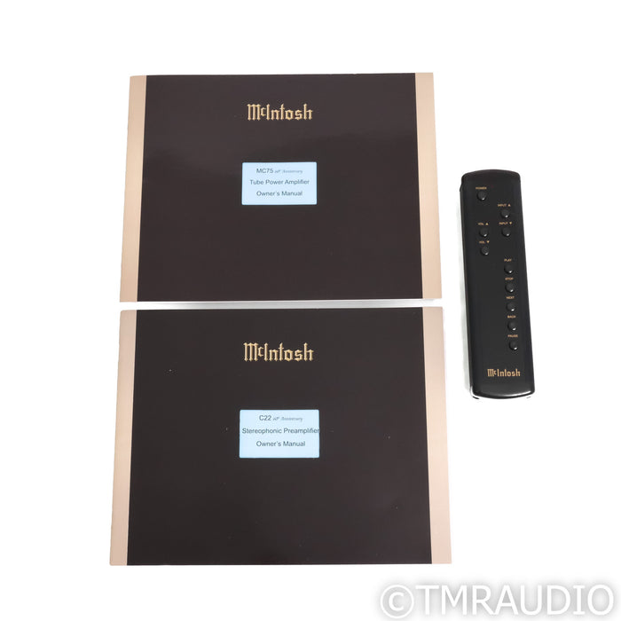 McIntosh 60th Anniv. Set; C22 & MC75 (One-of-a-Kind: Near Mint w/ Low Hours)