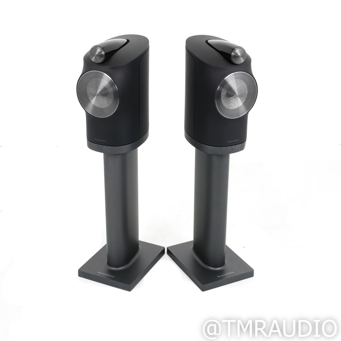 B&W Formation Duo Active Bookshelf Speakers; Black Pair w/ Stands & Subwoofer