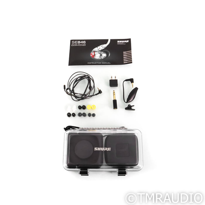 Shure SE846 In-Ear Monitor Headphones; IEM; 2.5mm Silver Dragon V1 Cable