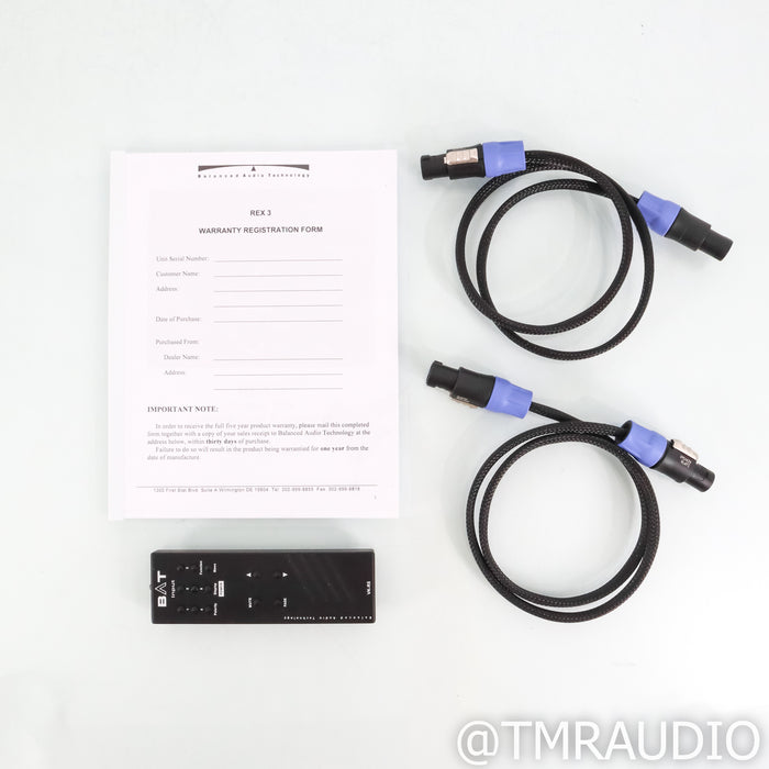 BAT REX 3 Stereo Tube Preamplifier (Demo w/ Warranty)