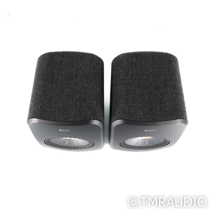KEF LSX II Wireless Bookshelf Speakers; Black Pair; AS-IS (Cabinet Noise)