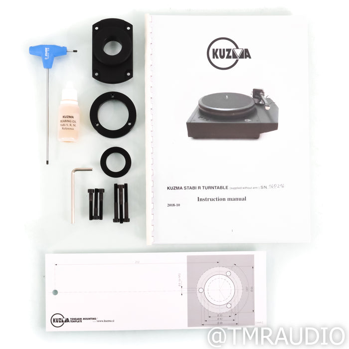 Kuzma Stabi R Belt Drive Turntable; 4 Point 9" Tonearm (No Cartridge)