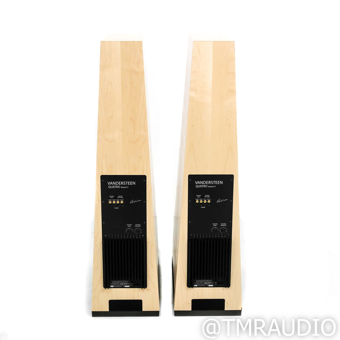 Vandersteen Quatro Wood CT Floorstanding Speakers; Maple Pair