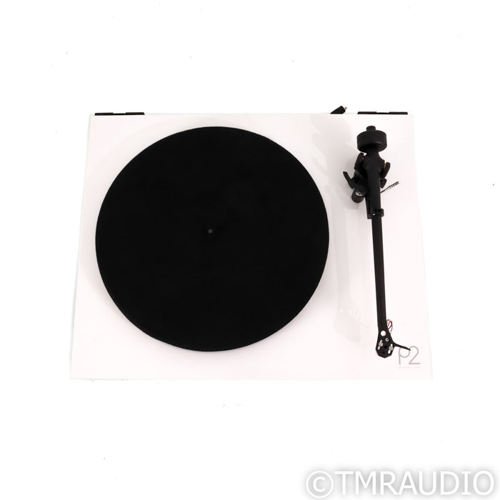 Rega Planar 2 Belt Drive Turntable; White w/ Carbon MM Cartridge