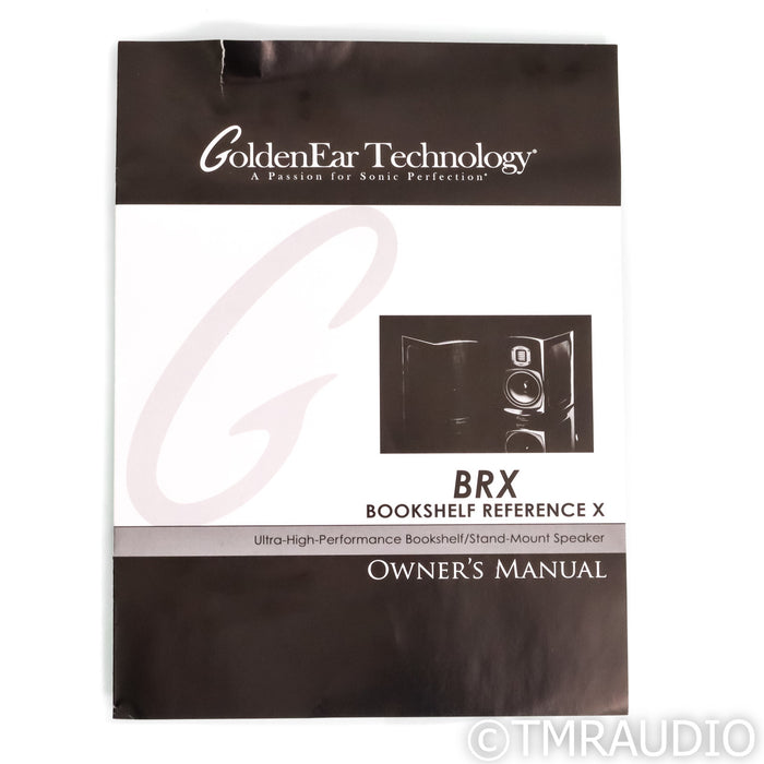 GoldenEar BRX Bookshelf Speakers; Gloss Black Pair