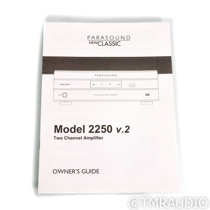 Parasound NewClassic 2250 v.2 Stereo Power Amplifier