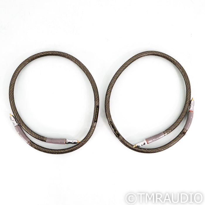 Acoustic Zen Absolute Copper RCA Cables; 1m Pair Interconnects