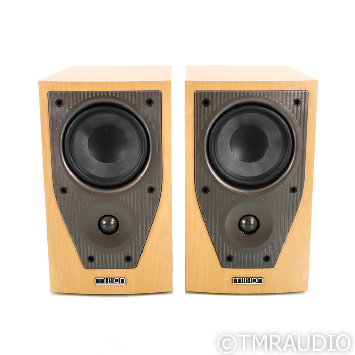 Mission M71 Bookshelf Speakers; Beech Pair