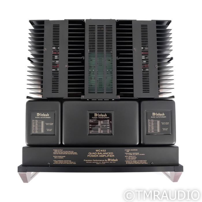 McIntosh MC452 Stereo Power Amplifier; Quad Balanced