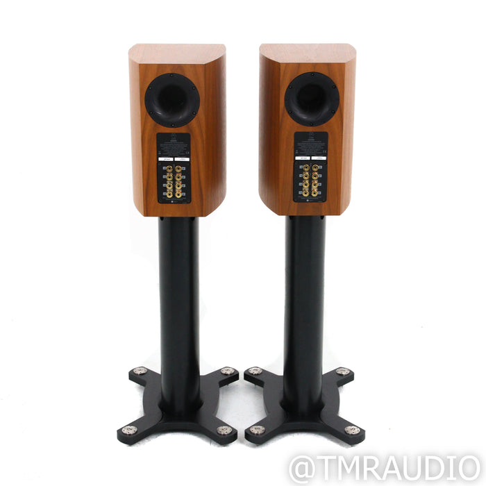 Linn Akudorik (Passive) Bookshelf Speakers; Walnut Pair with Stands