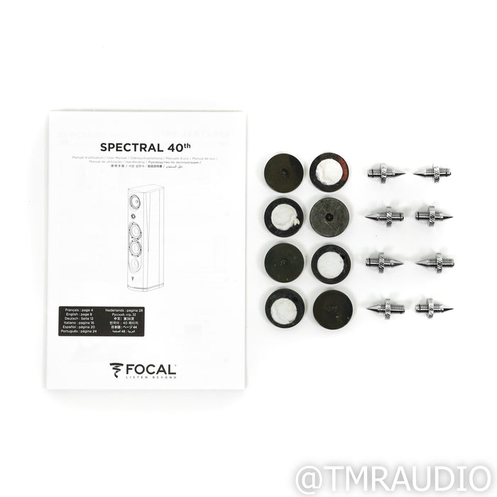 Focal Spectral 40th Anniversary Floorstanding Speakers; Walnut Pair