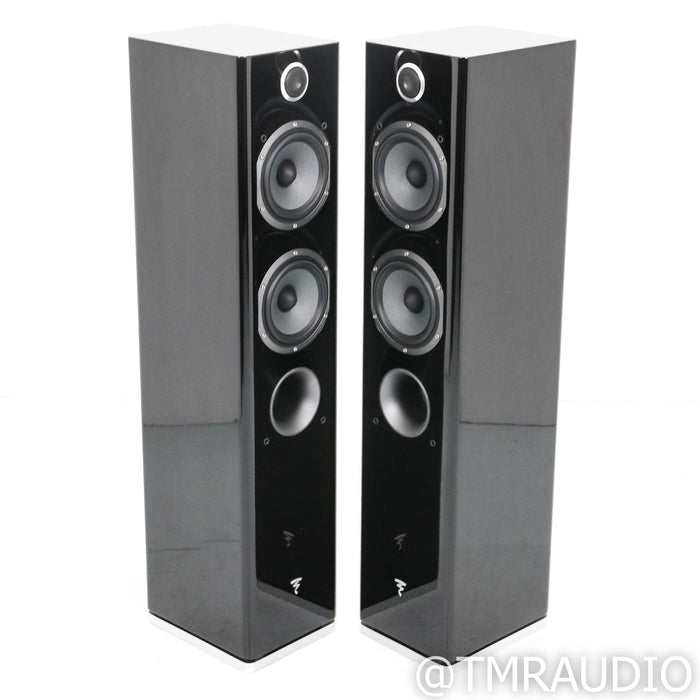 Focal Easya Wireless Active Floorstanding Speakers; Gloss Black Pair