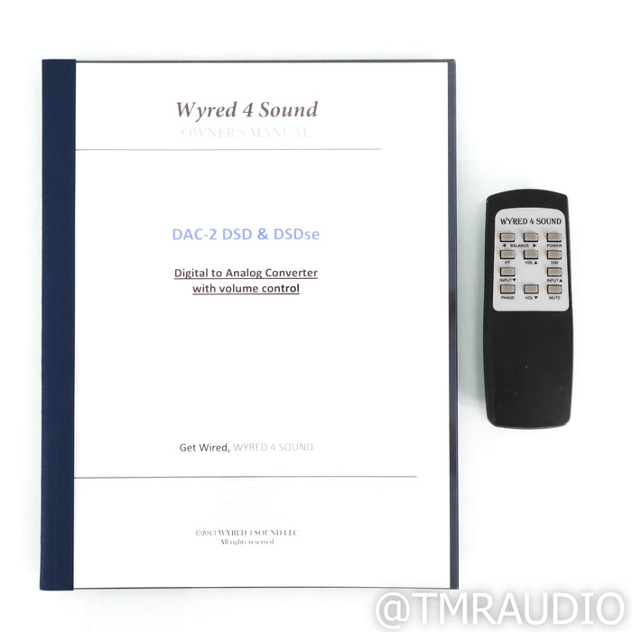 Wyred 4 Sound DAC-2 DSDse; Femto Clock Upgrade; D/A Converter