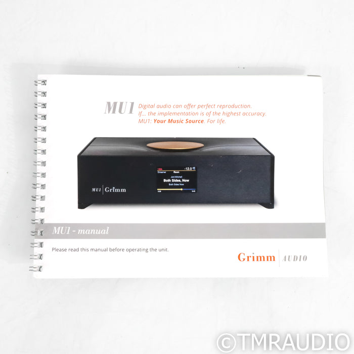 Grimm Audio MU1 Music Server & Streamer; 8TB