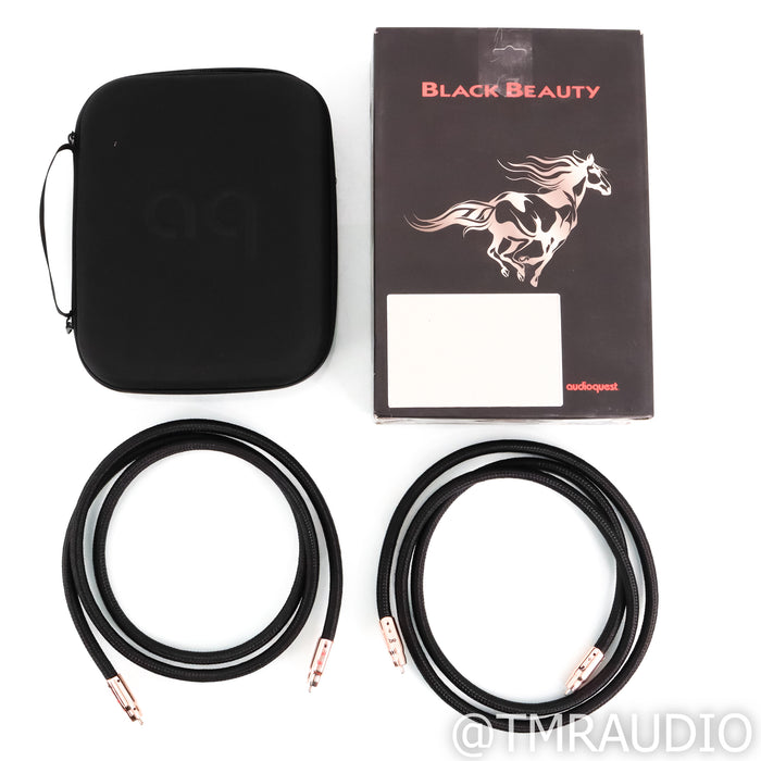 AudioQuest Black Beauty RCA Cables; 2m Pair Interconnects