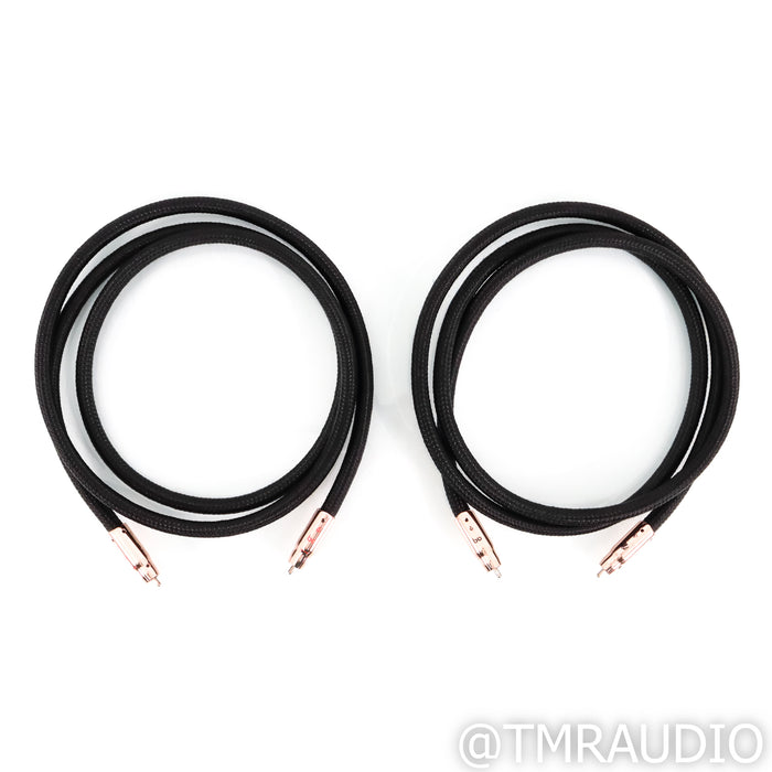 AudioQuest Black Beauty RCA Cables; 2m Pair Interconnects