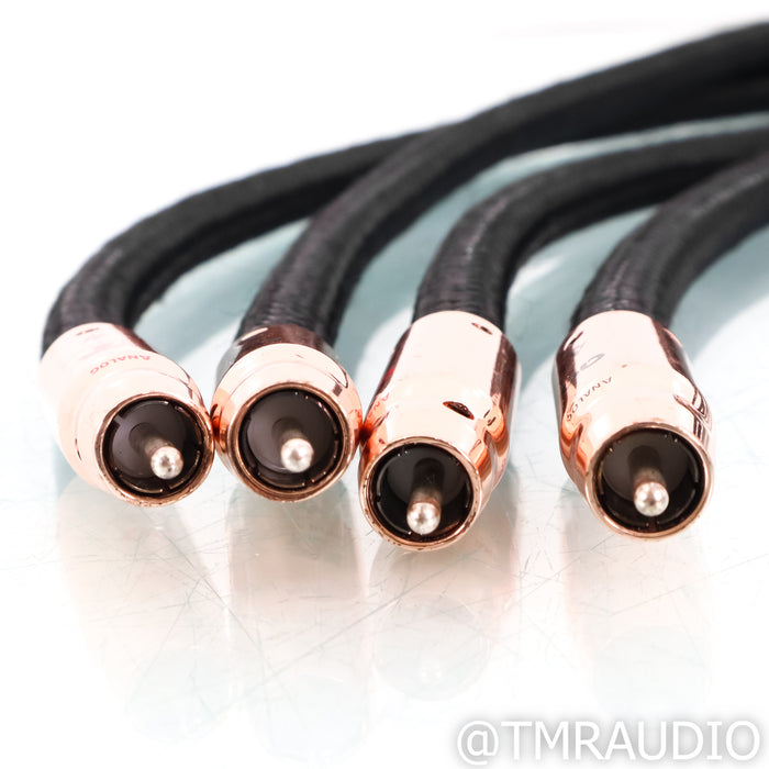 AudioQuest Black Beauty RCA Cables; 2m Pair Interconnects
