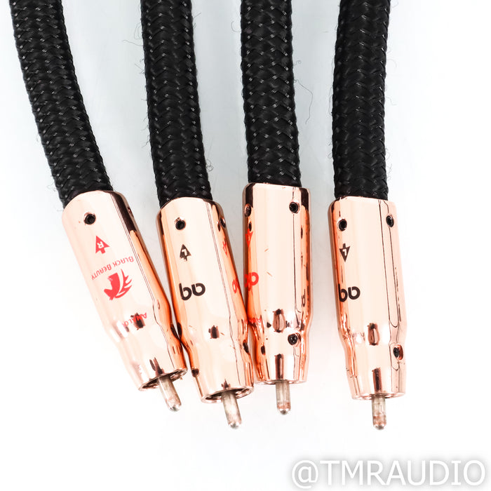 AudioQuest Black Beauty RCA Cables; 2m Pair Interconnects