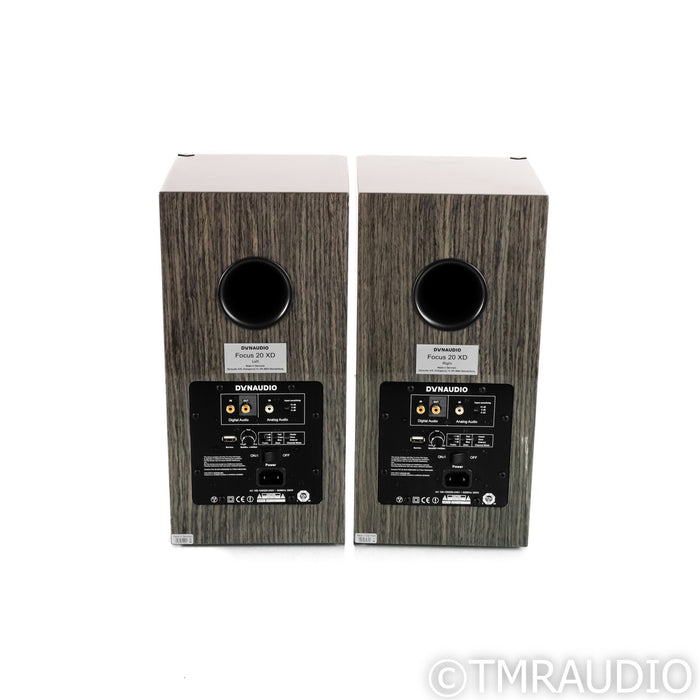 Dynaudio Focus 20 XD Active Bookshelf Speakers; High Gloss Grey Oak Pair
