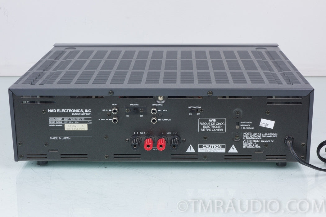 NAD 2600A Monitor Series Stereo Power Amplifier